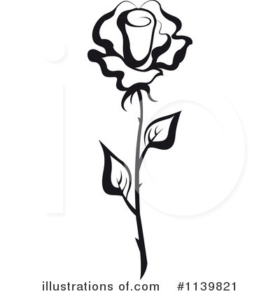 Royalty-Free (RF) Rose Clipart Illustration by Vector Tradition SM - Stock Sample #1139821