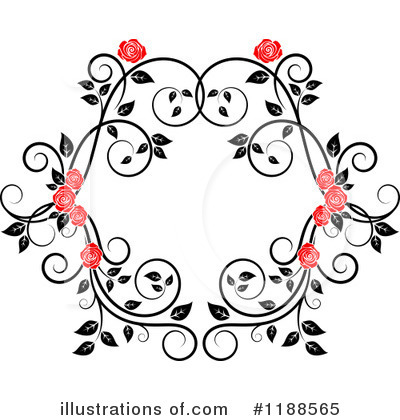 Royalty-Free (RF) Rose Clipart Illustration by Vector Tradition SM - Stock Sample #1188565