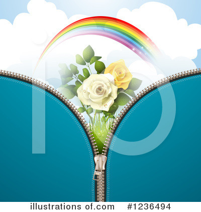 Royalty-Free (RF) Rose Clipart Illustration by merlinul - Stock Sample #1236494