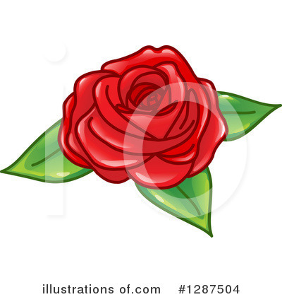Royalty-Free (RF) Rose Clipart Illustration by yayayoyo - Stock Sample #1287504