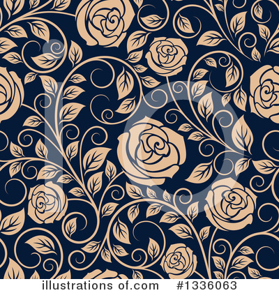 Royalty-Free (RF) Rose Clipart Illustration by Vector Tradition SM - Stock Sample #1336063