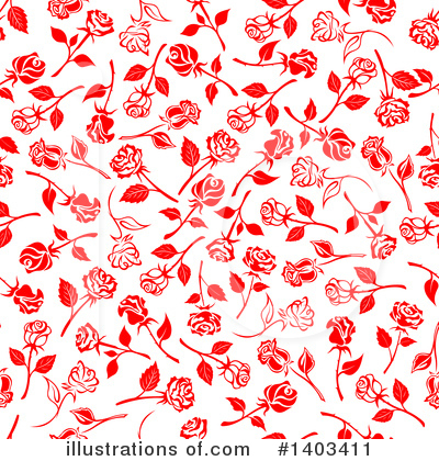 Royalty-Free (RF) Rose Clipart Illustration by Vector Tradition SM - Stock Sample #1403411