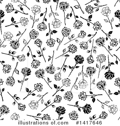 Royalty-Free (RF) Rose Clipart Illustration by Vector Tradition SM - Stock Sample #1417646