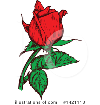 Rose Clipart #1421113 by Vector Tradition SM