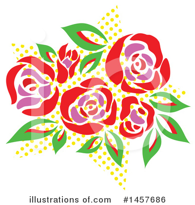 Royalty-Free (RF) Rose Clipart Illustration by Cherie Reve - Stock Sample #1457686