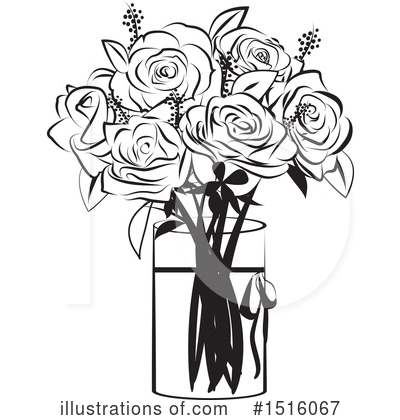 Royalty-Free (RF) Rose Clipart Illustration by Vitmary Rodriguez - Stock Sample #1516067