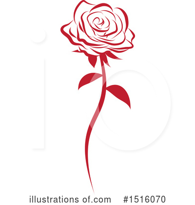 Royalty-Free (RF) Rose Clipart Illustration by Vitmary Rodriguez - Stock Sample #1516070