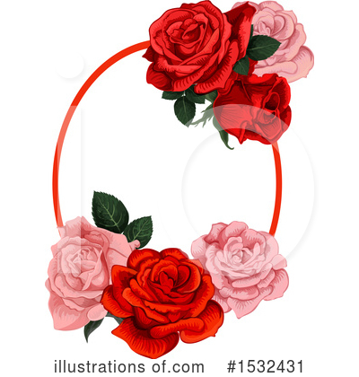 Royalty-Free (RF) Rose Clipart Illustration by Vector Tradition SM - Stock Sample #1532431