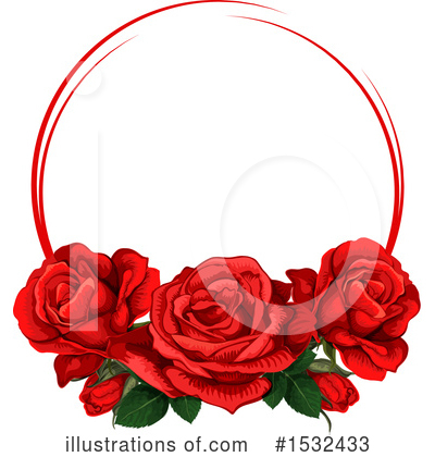 Royalty-Free (RF) Rose Clipart Illustration by Vector Tradition SM - Stock Sample #1532433