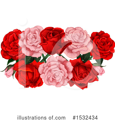 Royalty-Free (RF) Rose Clipart Illustration by Vector Tradition SM - Stock Sample #1532434