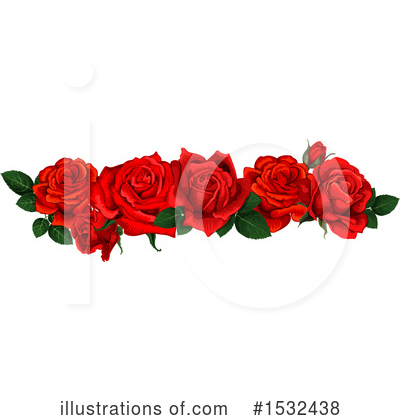 Royalty-Free (RF) Rose Clipart Illustration by Vector Tradition SM - Stock Sample #1532438