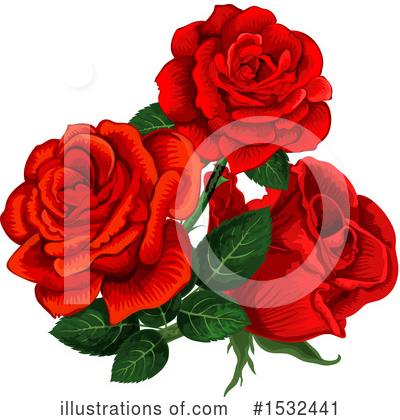 Rose Clipart #1532441 by Vector Tradition SM