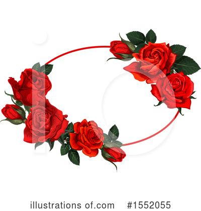Royalty-Free (RF) Rose Clipart Illustration by Vector Tradition SM - Stock Sample #1552055