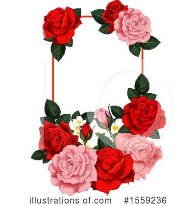 Royalty-Free (RF) Rose Clipart Illustration by Vector Tradition SM - Stock Sample #1559236