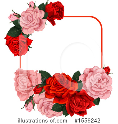 Royalty-Free (RF) Rose Clipart Illustration by Vector Tradition SM - Stock Sample #1559242