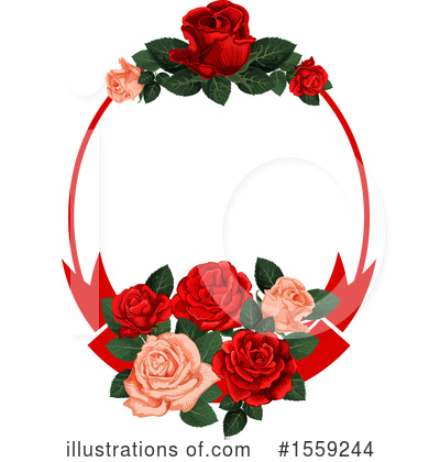 Royalty-Free (RF) Rose Clipart Illustration by Vector Tradition SM - Stock Sample #1559244
