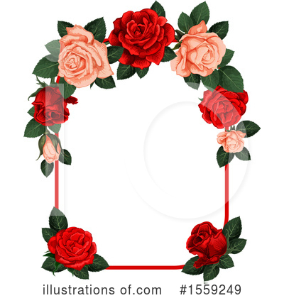 Royalty-Free (RF) Rose Clipart Illustration by Vector Tradition SM - Stock Sample #1559249