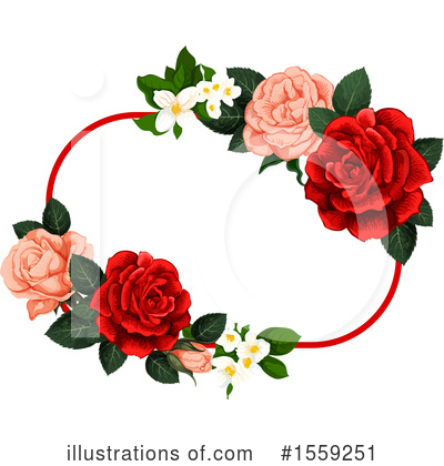Royalty-Free (RF) Rose Clipart Illustration by Vector Tradition SM - Stock Sample #1559251