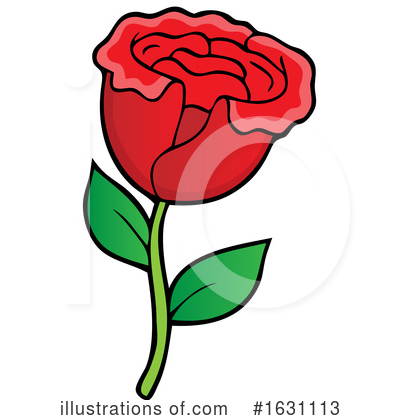 Royalty-Free (RF) Rose Clipart Illustration by visekart - Stock Sample #1631113
