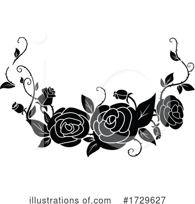 Royalty-Free (RF) Rose Clipart Illustration by Vector Tradition SM - Stock Sample #1729627