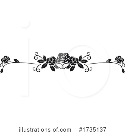 Royalty-Free (RF) Rose Clipart Illustration by Vector Tradition SM - Stock Sample #1735137
