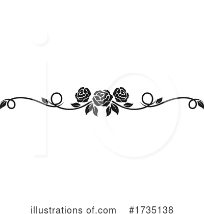 Royalty-Free (RF) Rose Clipart Illustration by Vector Tradition SM - Stock Sample #1735138
