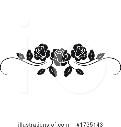 Royalty-Free (RF) Rose Clipart Illustration by Vector Tradition SM - Stock Sample #1735143
