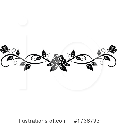 Royalty-Free (RF) Rose Clipart Illustration by Vector Tradition SM - Stock Sample #1738793