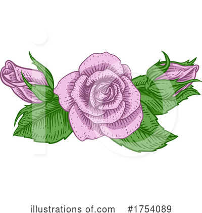 Rose Clipart #1754089 by AtStockIllustration