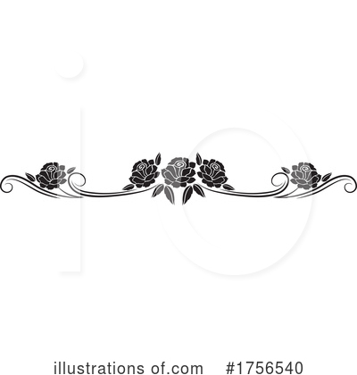 Royalty-Free (RF) Rose Clipart Illustration by Vector Tradition SM - Stock Sample #1756540