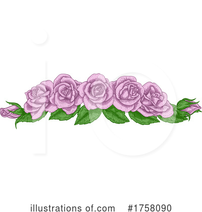 Rose Clipart #1758090 by AtStockIllustration