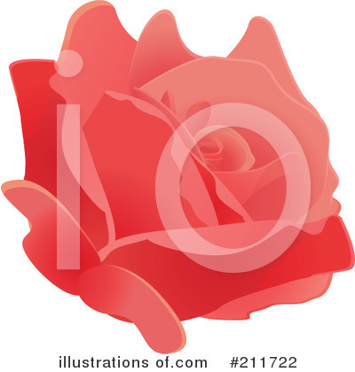 Royalty-Free (RF) Rose Clipart Illustration by Melisende Vector - Stock Sample #211722