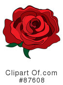Rose Clipart #87608 by Pams Clipart