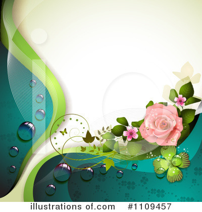 Rose Background Clipart #1109457 by merlinul