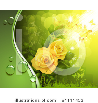 Royalty-Free (RF) Roses Clipart Illustration by merlinul - Stock Sample #1111453