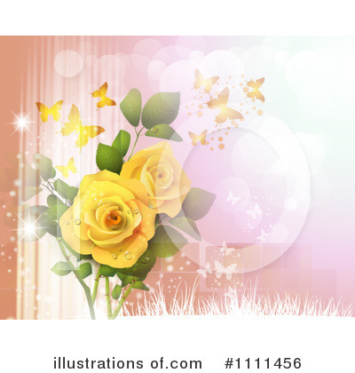 Royalty-Free (RF) Roses Clipart Illustration by merlinul - Stock Sample #1111456