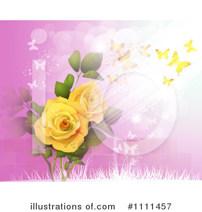 Royalty-Free (RF) Roses Clipart Illustration by merlinul - Stock Sample #1111457
