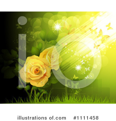 Royalty-Free (RF) Roses Clipart Illustration by merlinul - Stock Sample #1111458