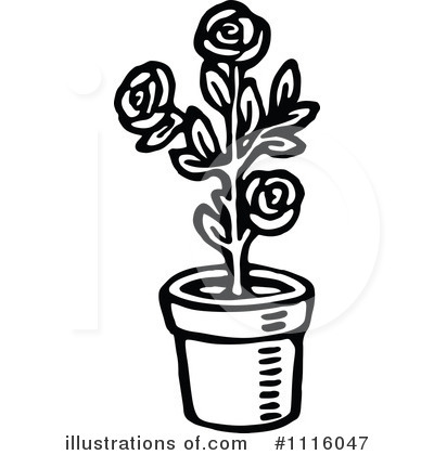 Potted Plant Clipart #1116047 by Prawny Vintage