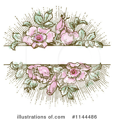 Floral Background Clipart #1144486 by BestVector