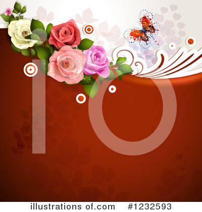 Royalty-Free (RF) Roses Clipart Illustration by merlinul - Stock Sample #1232593