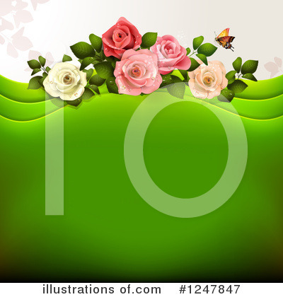 Royalty-Free (RF) Roses Clipart Illustration by merlinul - Stock Sample #1247847