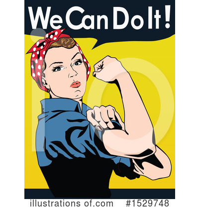 Rosie The Riveter Clipart #1529748 by Dennis Holmes Designs