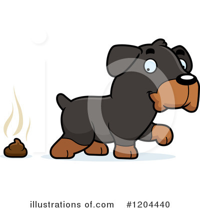 Rottweiler Clipart #1204440 by Cory Thoman