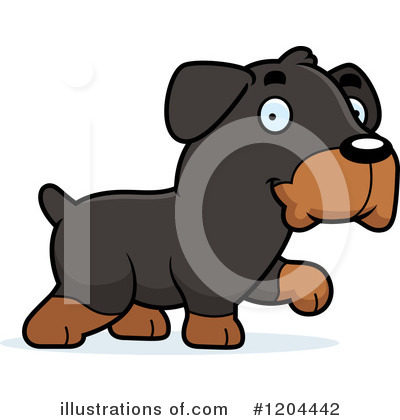 Royalty-Free (RF) Rottweiler Clipart Illustration by Cory Thoman - Stock Sample #1204442