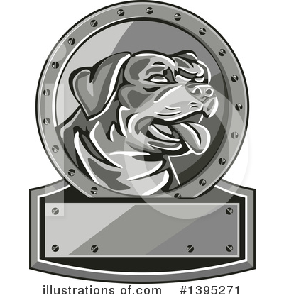 Royalty-Free (RF) Rottweiler Clipart Illustration by patrimonio - Stock Sample #1395271