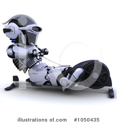 Royalty-Free (RF) Row Machine Clipart Illustration by KJ Pargeter - Stock Sample #1050435