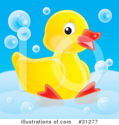 Royalty-Free (RF) Rubber Ducky Clipart Illustration by Alex Bannykh - Stock Sample #31277