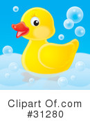 Rubber Ducky Clipart #31280 by Alex Bannykh