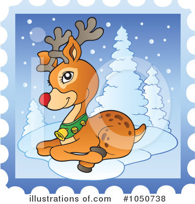 Royalty-Free (RF) Rudolph Clipart Illustration by visekart - Stock Sample #1050738